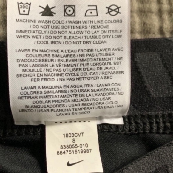 Nike Pro Black Dri-Fit Capri Sports Leggings - Picture 9 of 10